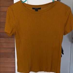 Dark mustard colored t-shirt